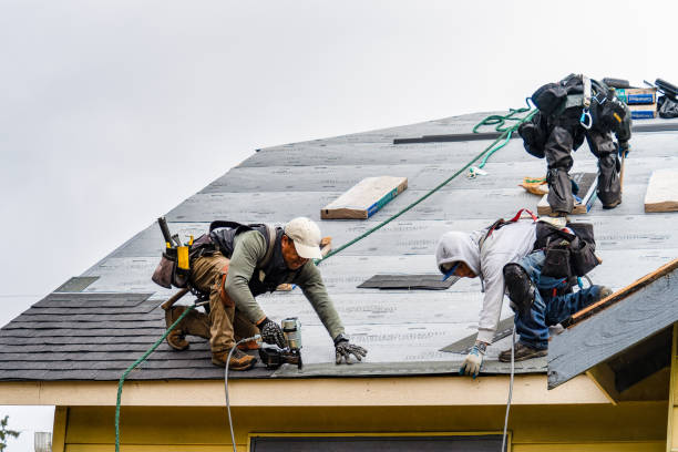 Professional Roofing technician working in North Liberty, IN